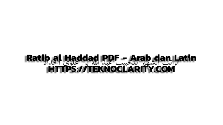 Ratib al Haddad PDF - Arab dan Latin (1)